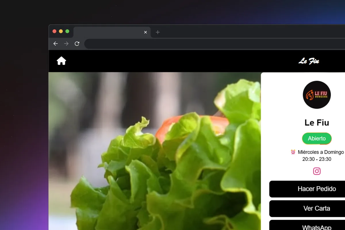 Lefiu Burgers — App de Pedidos